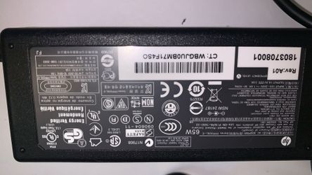 Laptop Hp Charger 18.5 V  3.5 A 65 W 