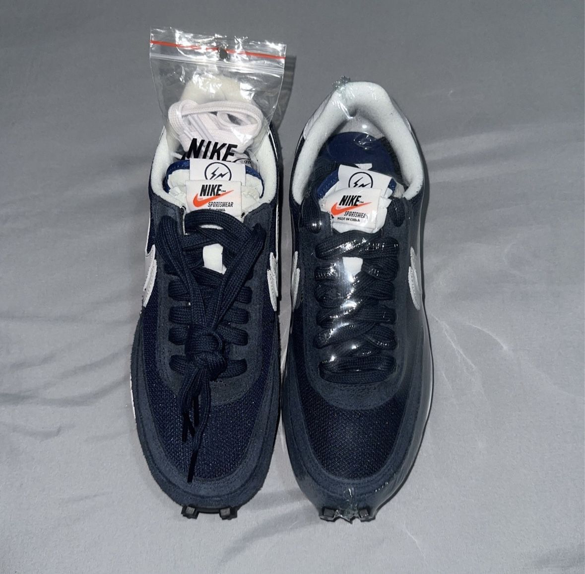 Fragment Design x sacai x LDV Waffle 'Blackened Blue' Size 7 Men bought  them at the Vault 134 store brand new paid 277 with tax no box nyc mee up  for 