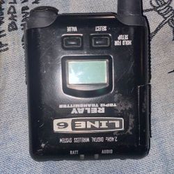Used  Line 6 Relay Tbp12 Transmitter Bodypack 2.4Ghz Digital Instrument 14 Channel