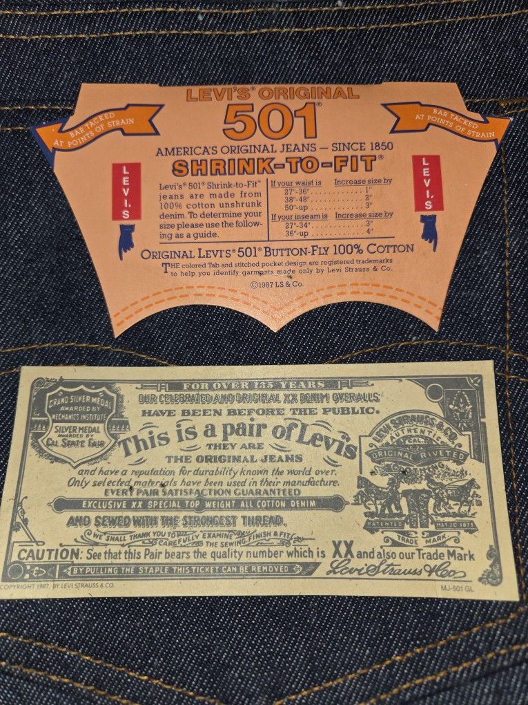 Vintage Levis (contact info removed) (Dead Stock)