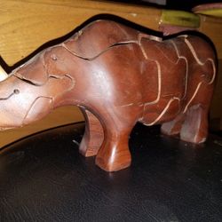 All original Peter Chapman Walnut Rhino jigsaw puzzle