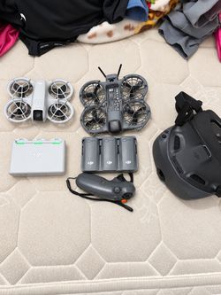 DJI Neo + Neo 2 FPV Drone Bundle w/ Goggles, Motion Controller & 6 Batteries