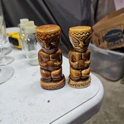 Don The Beachcomber Vintage Tiki Salt And Pepper Shackers