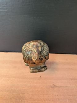Vintage Little Brass Lion