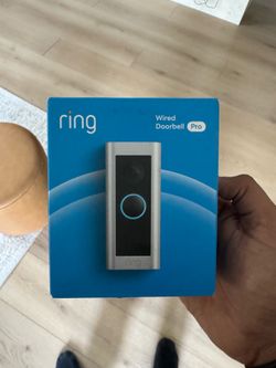 Ring Wired Doorbell Pro (New Sealed) - 3D Motion Detection & Bird's Eye View