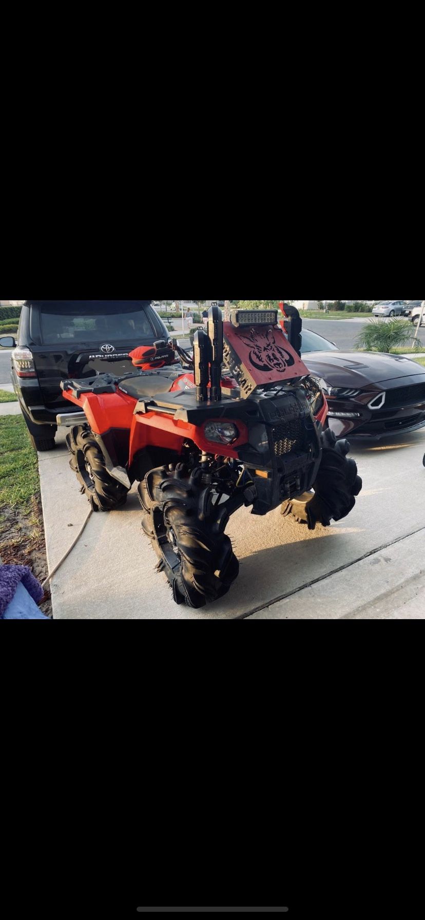 Polaris sportman 2016 with mud tires ready to go in adventure