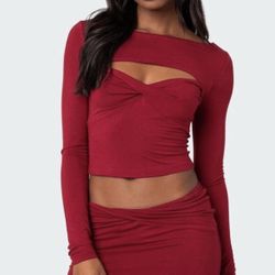 Edikted Red Long Sleeve