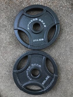 2-25lbs Olympic style weights
