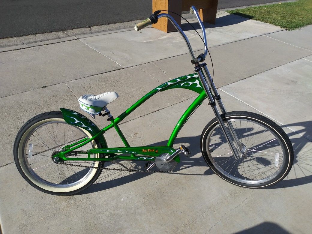 ELECTRA BIKE ELECTRA RAT FINK BIKE ED ROTH BICYCLE RAT FINK CRUISER ELECTRA CRUISER BEAUTIFUL RF 1ST ED GR8 CONDITION 3 SPEED CRUISER RAT ROD CHOPPER
