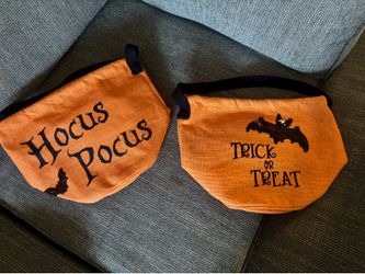 Burlap Halloween Candy Bags