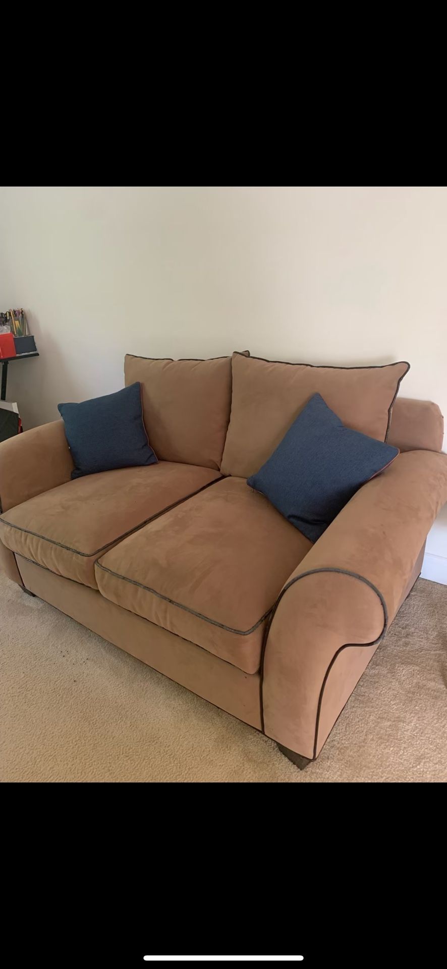 2 Seater Suede Couch