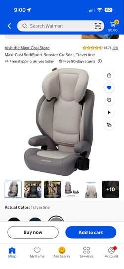 Maxi-Cosi RodiSport Booster Car Seat, Travertine