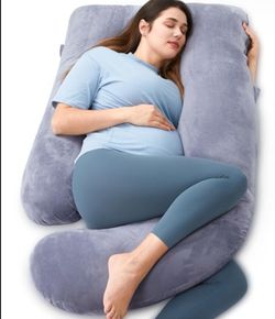 Momcozy Pregnancy Pillow – Full Body Support, Grey – $25 (Amazon $45)