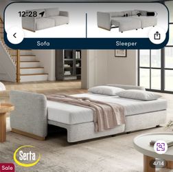 Serta Durango 86”Sleeper Sofa