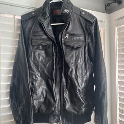 Levi’s Leather Bomber Jacket