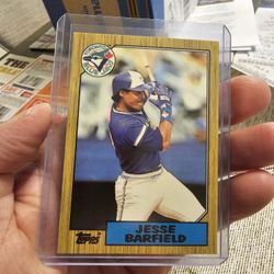 Jesse Barfield Toronto Blue Jays 1987 Topps Tiffany 1987 Topps Baseball Cards 