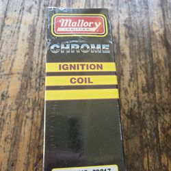MALLORY CHROME  COIL  12 volt 40 K V performance