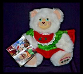 Christmas Merryberry Bear Plush Fisher Price 1998