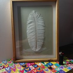 Broyhill new beginnings feather framed wall art