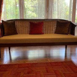 3 Seater Sofa, Rattan, Solid Wood