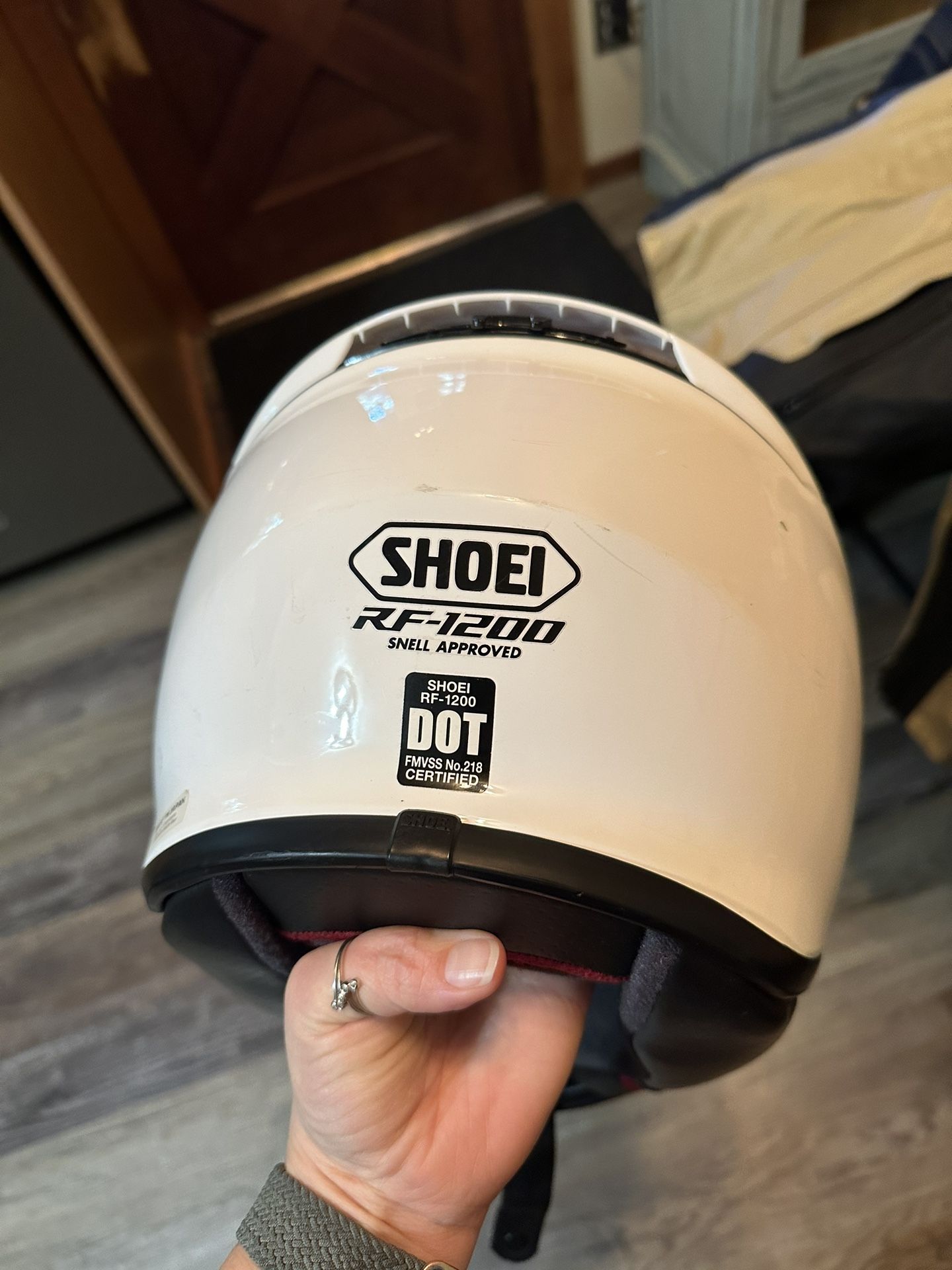 Woman’s Shoei Motorcycle Helmet