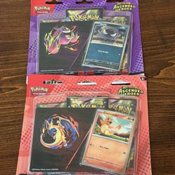 Pokémon TCG Cards: Ascended Heroes Tech Sticker Bundle (Charmander & Gastly + 6 Packs)