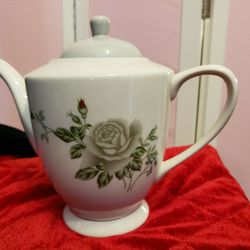 Floral Tea Pot 8 Inches High 