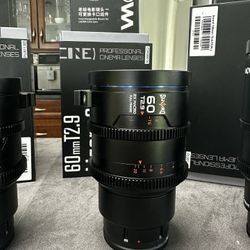 Laowa Sword 2x Macro 60mm T2.9 (E-mount & PL mount) – New, Full Set