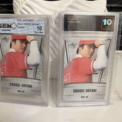 GEM MINT 10 Shohei Ohtani Rookie card ($55 Each)
