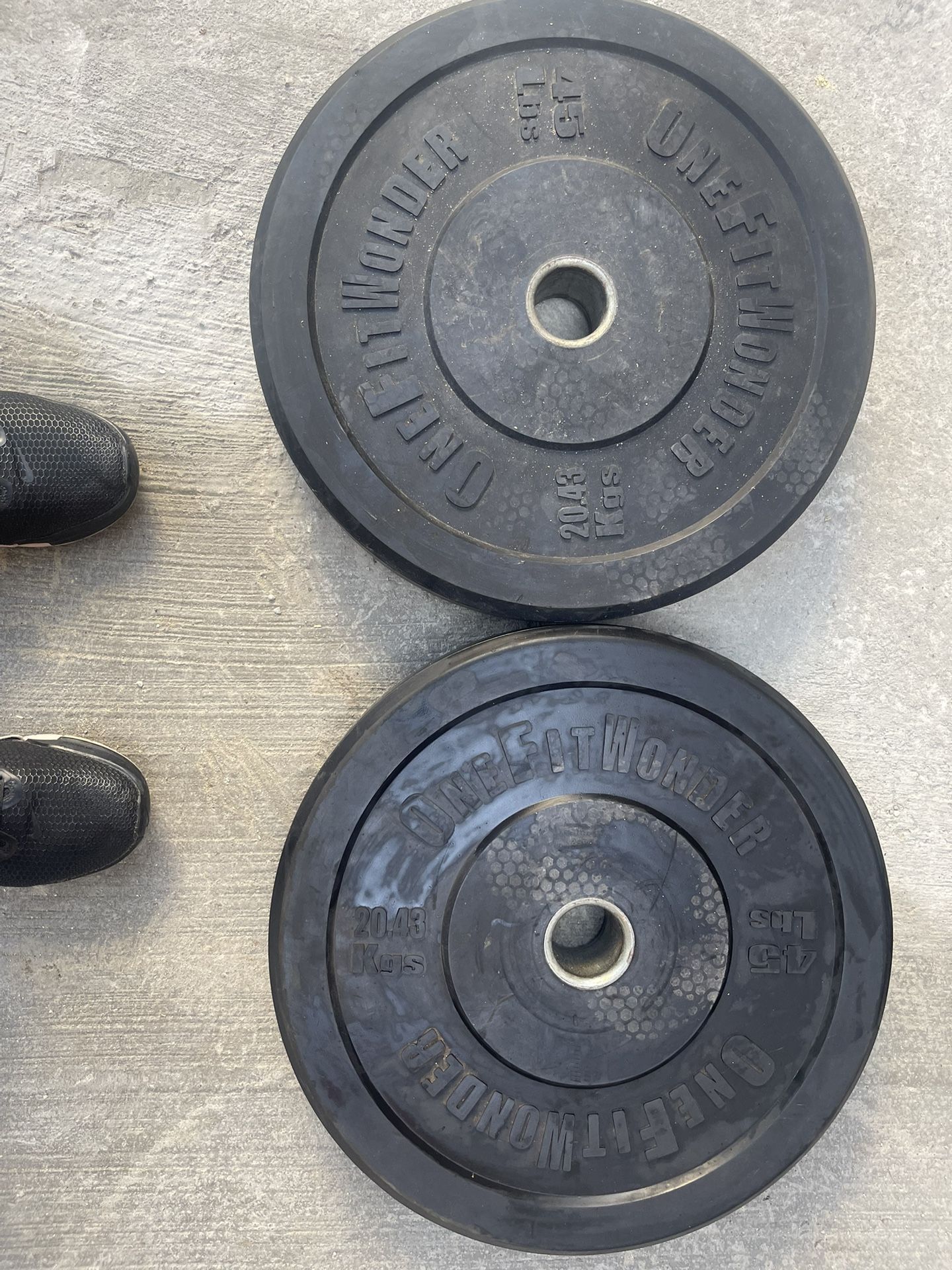 45lbs Olympic Bumper Plates Pair