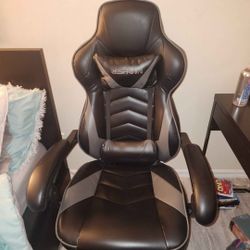 Grey & Black Respawn gaming chair