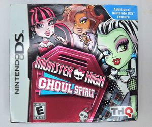 "Monster High: Ghoul Spirit" Nintendo DS Video Game with Outer Sleeve 2011