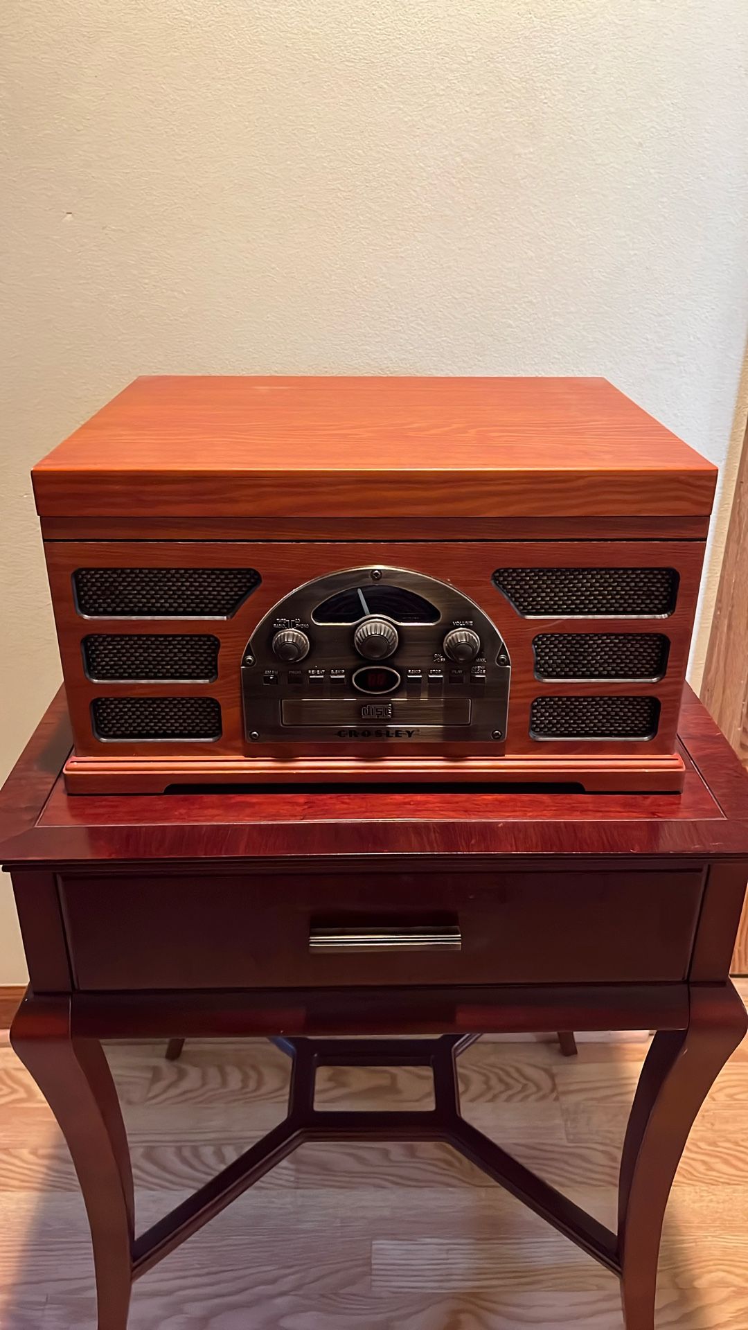 Crosley CR66 5-in-1 Record Player Turntable Radio Cassette CD