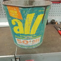 Vintage Adv. pail for All detergent.