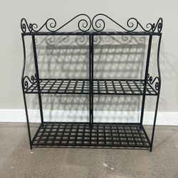 3 Foldable Black Shelves 