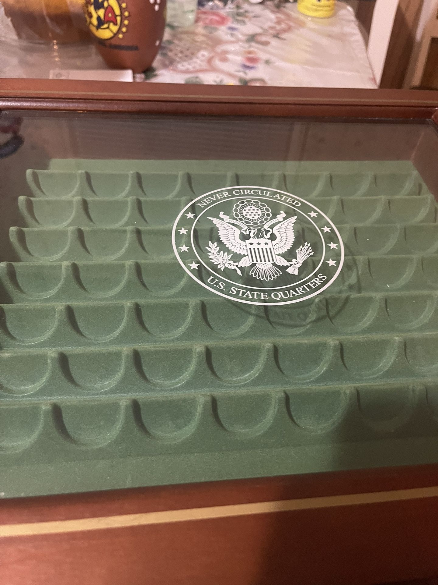 Danbury Mint Never Circulated Us State Quarters Collection Display Case