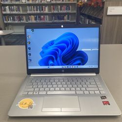 HP 14" Laptop 💻 (AMD Ryzen 3 350U, 128GB SSD, 4GB RAM, 2.6GHz) w/Extras