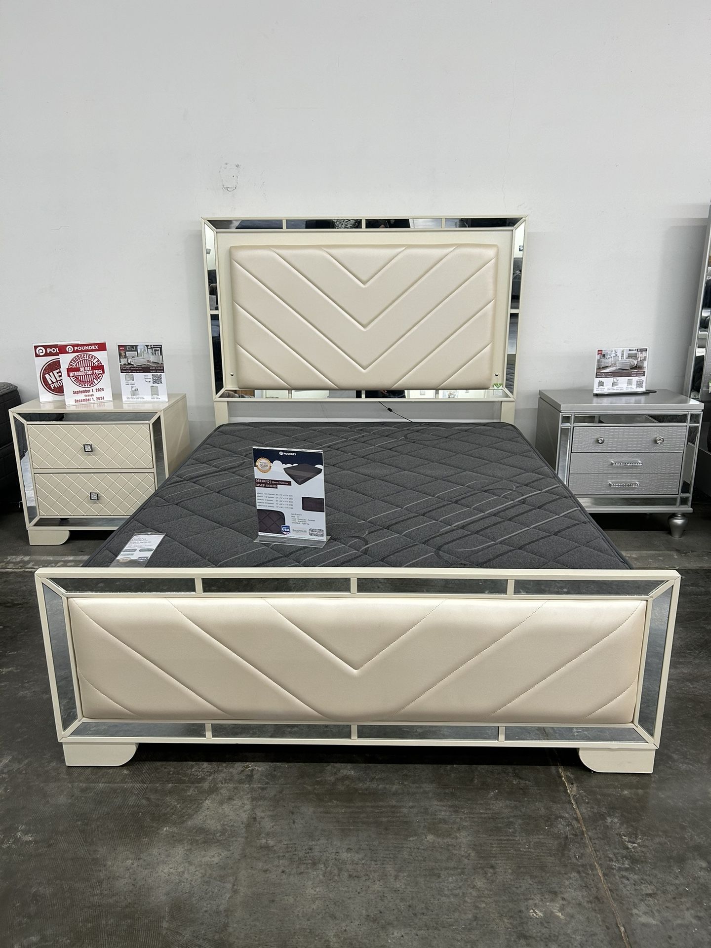 New Queen, Bed Frames With Mattress Included