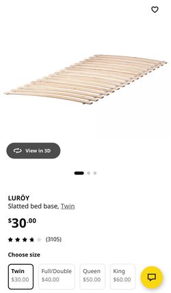 IKEA-LURÖY Slatted bed base, Twin size ( set of 2)