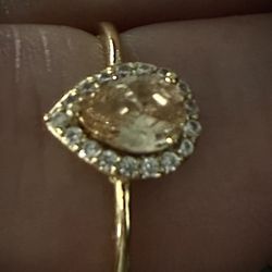 Pear  Shape Ring