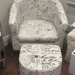 Chair With Ottoman 