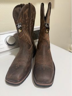 Work boots /wolverine steel -toe