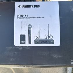 Phenyx Pro PTU- 71 Wireless Microphone System 
