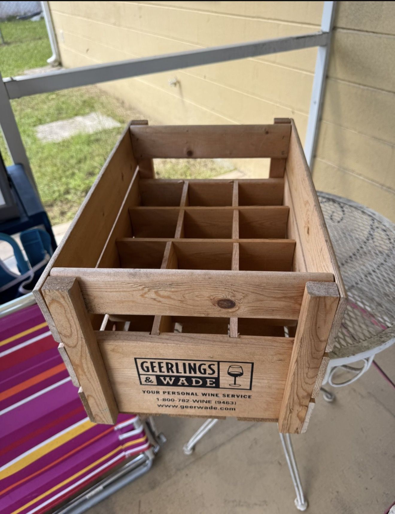Just In Time For The Holidays, Authentic Wood Section Wine Crate