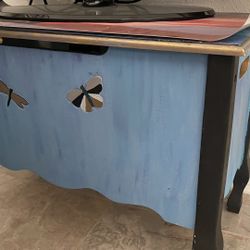 Hand Painted And Curved Childs Chest 