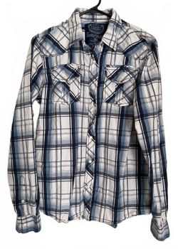 Supply Company USA Men's Casual Shirt Size Medium Plaid Western Preppy Urban