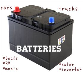 batteries: new& Reconditioned