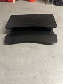 Black Standing Desk Converter Riser