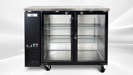 NSF 48 ins Beer Glass Door Back Bar Refrigerator case UBB24-48G