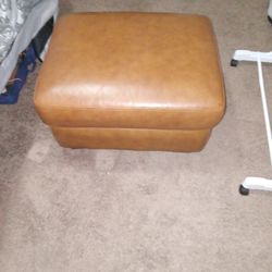 Leather Ottoman(oversized)